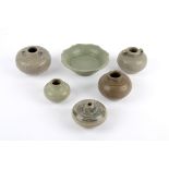 A small collection of Chinese Swatow Celadon and Korean wares, late Ming to include a small