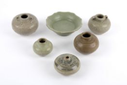 A small collection of Chinese Swatow Celadon and Korean wares, late Ming to include a small