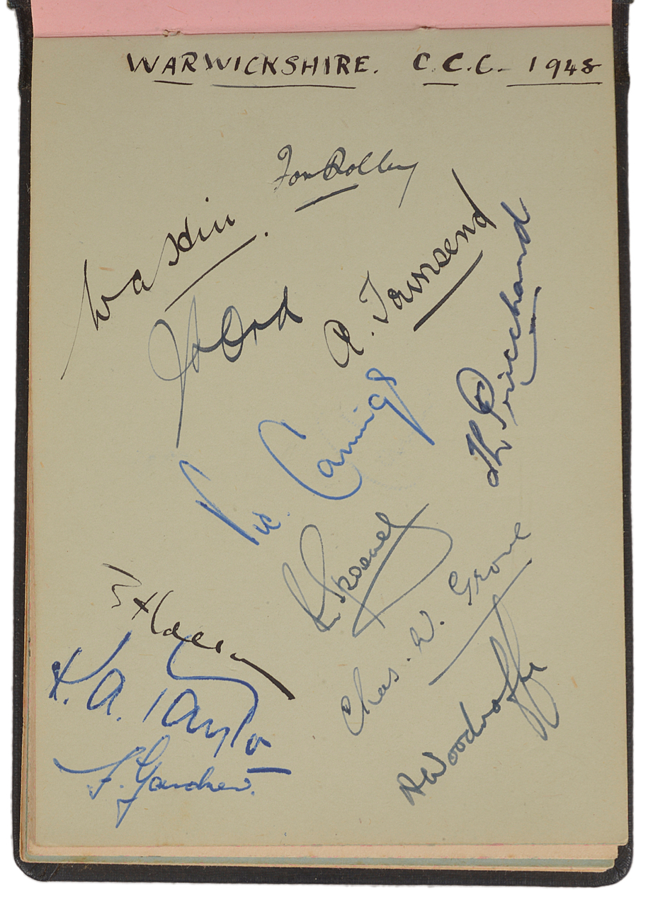 Cricket Autograph Memorabilia from 1949 to 1950 The Australian 1948 'The Invincibles' Cricket tour