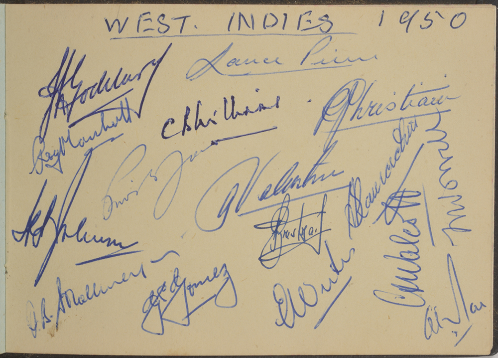 Cricket Autograph Memorabilia from 1949 to 1950 The Australian 1948 'The Invincibles' Cricket tour - Image 4 of 4