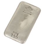 A 1000g rectangular silver bar stamped Degussa Feinsilber 1000g 155 weight: 32.15 ozt