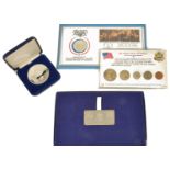 A collection of USA Coinage comprising of a cased July 1976 Queen Elizabeth II Bicentennial Visit