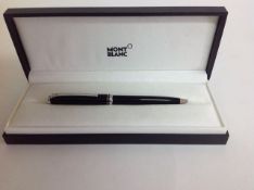 A Mont Blanc Generation ballpoint pen, in original black case, with two refills, (3) length: 13.1