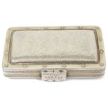 A Victorian silver rectangular purse/case, London 1879 of rectangular form with beaded and guilloche