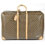 A Louis Vuitton Sirius 45 monogrammed canvas travel suitcase/bag, monogrammed canvas with tan