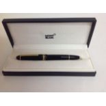 A Mont Blanc Meisterstuck Le Grand rollerball pen, in original black box with two refills, (3)
