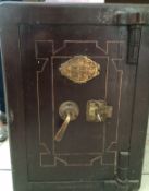 A CH Whittingham & Co Birmingham 'Fire & Thief Resisting Safethe door with locking handle and key