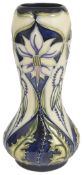 A contemporary Moorcroft Rachel Bishop 'Meadow Star' vase, circa 2001waisted cylindrical vase