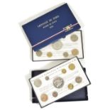 Two cased sets of Fleurs de Coins, Monnaie De Paris 1974,and collection of loose French coinage 19th