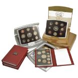 A selection of UK Coinage2 x 1997 UK Deluxe proof ten coin sets, 1 x UK Deluxe proof ten coin set, 1