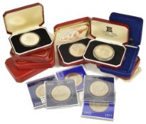 A selection of Isle of Man, Guernsey, Gibraltar Coinage4 x IOM 1976 Centenary of the Horse Tram