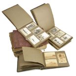 A collection of black and white photograph and greeting card albums, 1930'scomprising photographs of