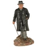 A Royal Doulton porcelain figure of Winston Churchill, circa 1992