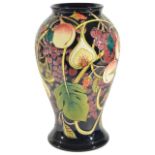 A large contemporary Moorcroft vase by Emma Bossons 'Queens Choice' circa 2000