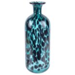 A retro glass bottle vase