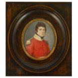 A 19th century portrait miniature of a gentleman