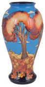 A contemporary Moorcroft pottery 'The Wanderers' Sky' vase by Emma Bossons, design date 2002