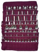 An extensive suite of silver kings pattern flatware, hallmarked Sheffield 1968 & 1970