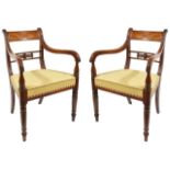 A pair of Regency mahogany carvers, circa 1820