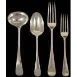 A collection of George V silver flatware, hallmarked Sheffield 1923