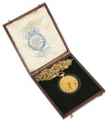 A ladies 18ct gold fob watch