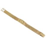 A 9ct gold mid 20th century bracelet watch