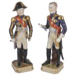 Two Sevres Napoleonic Marshals of France porcelain figurines