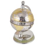 A contemporary Mappin & Webb 'The Greenwich Meridian Clock' timepiece