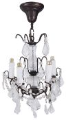 A 19th century style three tier chandelier