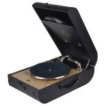 A 1930s wind up Decca Salon 10 portable gramophone