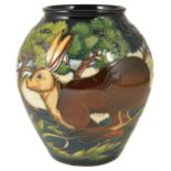 A contemporary Moorcroft Philip Gibson 'Flanders Moss' vase, circa 2002,