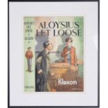A.E Batchelor (British fl. 1920s) original artwork for the dust cover of 'Aloysius let loose'