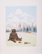 Smilby, Francis Wilford-Smith (British 1927 – 2009) cartoon for Playboy “Do Not Feed The Bears ..."