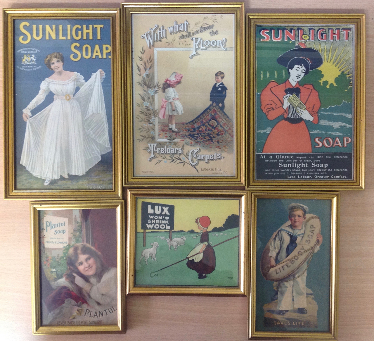 Advertising memorabilia for Sunlight Soap, United States Lines, Lifeboy Soap, Avalon cigarettes - Image 3 of 7