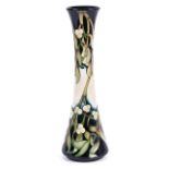 A contemporary Moorcroft "Christmas Kiss' vase by Rachel Bishop, circa 2003