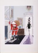 Smilby, Francis Wilford- Smith (British 1927 – 2009) cartoon for Playboy “Santa caught in ..."