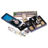 An interesting collection of Victorian and later silver jewellery,to include an Edwardian silver