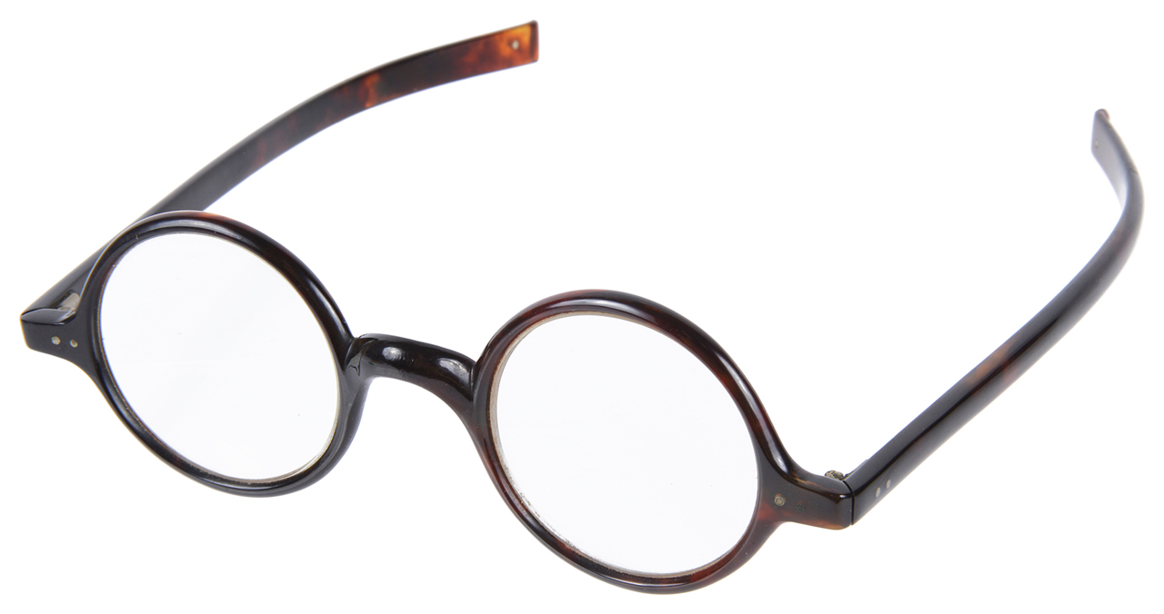 A pair of C. W. Dixey & Sons tortoiseshell spectacles made for Sir Winston Churchill the full rimmed