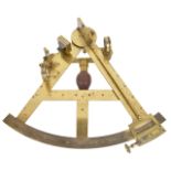 An interesting brass 12-inch sextant by Jesse Ramsden bearing name plate Duke of Clarence, third