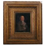 British School, 19th century a miniature portrait of Don Andres del Peral