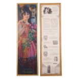 Seven 1920's 'Pompeian Beauty Company' advertising prints, six double sided