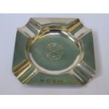 HALLMARKED SILVER ASHTRAY,