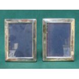 PAIR OF HALLMARKED SILVER FREE STANDING PHOTO FRAME,