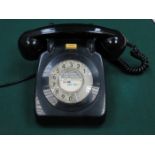 BLACK BAKELITE GPO TELEPHONE