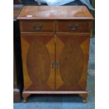 REPRODUCTION YEW HI-FI CABINET