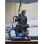 CHINESE FIGURE FORM TABLE LAMP