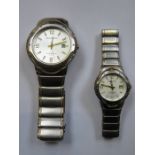 TWO PIERRE CARDIN WRISTWATCHES