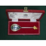 CASED MAPPIN & WEBB SILVER SPOON, TO COMMEMORATE THE OPENING OF LIVERPOOL CATHEDRAL,