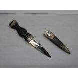 EBONISED HANDLE AND SILVER MOUNTED SGAIN DWBH