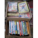 TWO BOXES CONTAINING VARIOUS CHILDREN ANNUALS